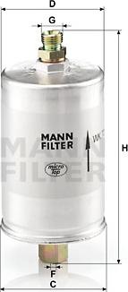 Mann-Filter WK 726 - Топливный фильтр autosila-amz.com