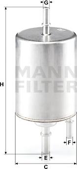 Mann-Filter WK 720/4 - Топливный фильтр autosila-amz.com