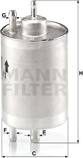 Mann-Filter WK 720/1 - Топливный фильтр autosila-amz.com