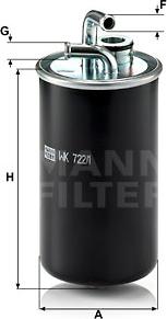 Mann-Filter WK 722/1 - Топливный фильтр autosila-amz.com
