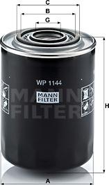 Mann-Filter WP 1144 - Масляный фильтр autosila-amz.com