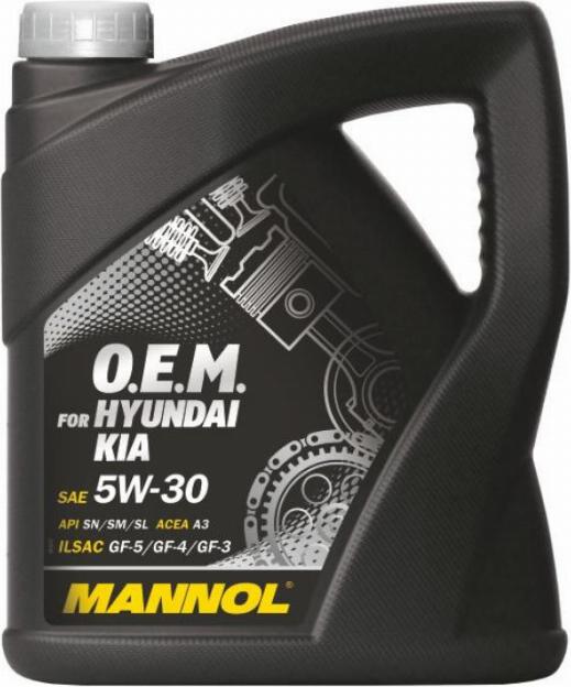 Mannol 1071 - Масло моторное синтетическое 7713 OEM for Korean Cars 5W-30 SN 4л. autosila-amz.com