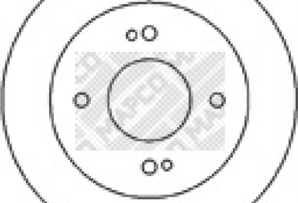 Mapco 45507 - Тормозной диск autosila-amz.com