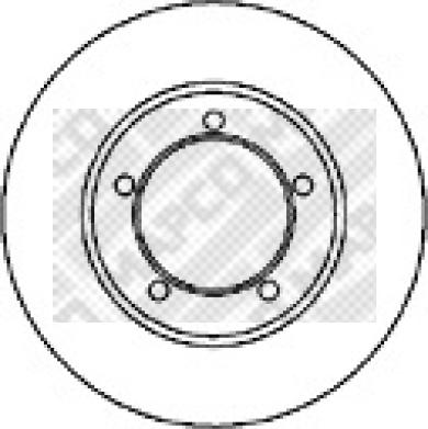 Mapco 45534 - Тормозной диск autosila-amz.com