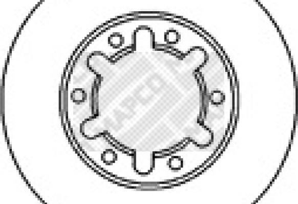 Mapco 45520 - Тормозной диск autosila-amz.com