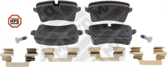 Mapco 6678HPS - Brake Pad Set, disc brake autosila-amz.com