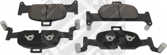 Mapco 6015 - Brake Pad Set, disc brake Front Axle autosila-amz.com