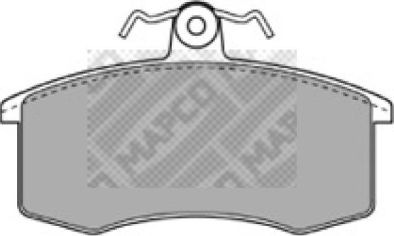 Mapco 6245 - Тормозные колодки, дисковые, комплект autosila-amz.com