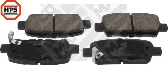 Mapco 6754HPS - Brake Pad Set, disc brake Rear Axle autosila-amz.com