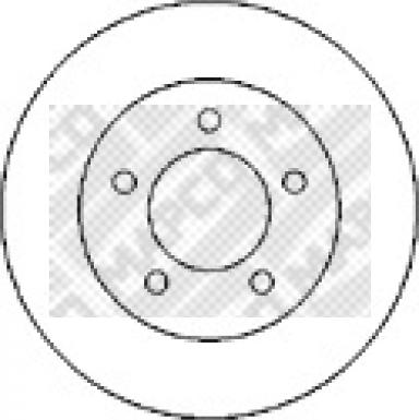 Mapco 15988 - Тормозной диск autosila-amz.com