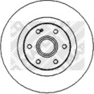Mapco 15970 - Тормозной диск autosila-amz.com