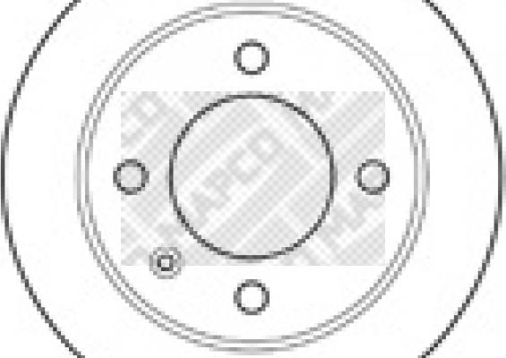 Mapco 15427 - Тормозной диск autosila-amz.com
