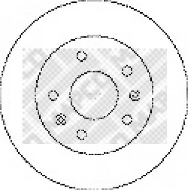Mapco 15598 - Тормозной диск autosila-amz.com