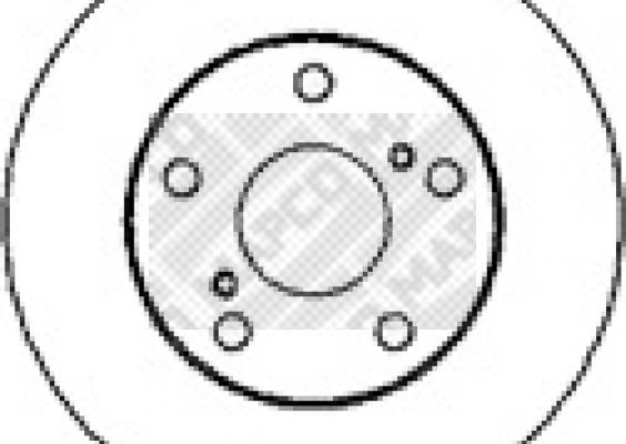 Mapco 15556 - Тормозной диск autosila-amz.com