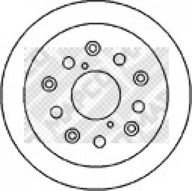 Mapco 15565 - Тормозной диск autosila-amz.com