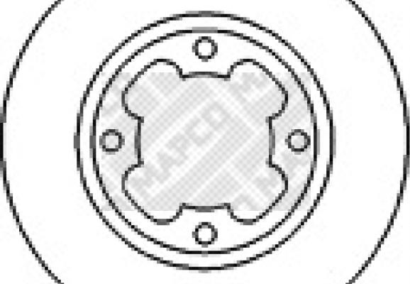 Mapco 15587 - Тормозной диск autosila-amz.com