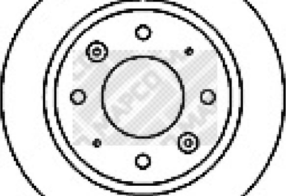 Mapco 15575 - Тормозной диск autosila-amz.com