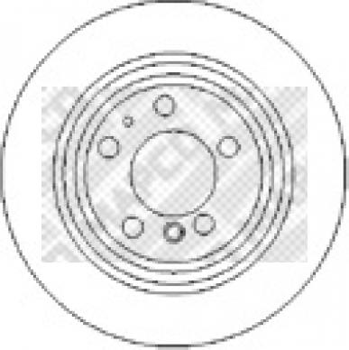 Mapco 15661 - Тормозной диск autosila-amz.com