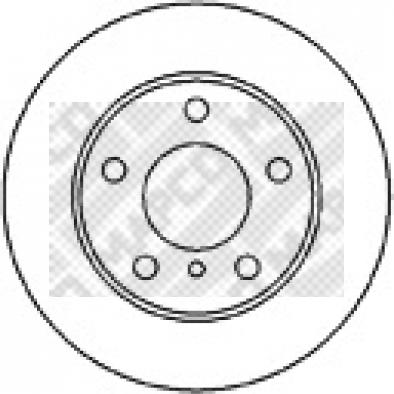 Mapco 15681 - Тормозной диск autosila-amz.com