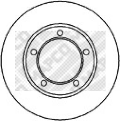 Mapco 15683 - Тормозной диск autosila-amz.com