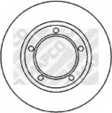 Mapco 15682 - Тормозной диск autosila-amz.com
