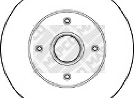Mapco 15124 - Тормозной диск autosila-amz.com