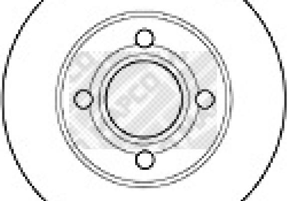 Mapco 15862 - Тормозной диск autosila-amz.com