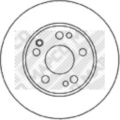Mapco 15801 - Тормозной диск autosila-amz.com