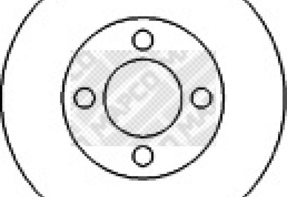 Mapco 15886 - Тормозной диск autosila-amz.com