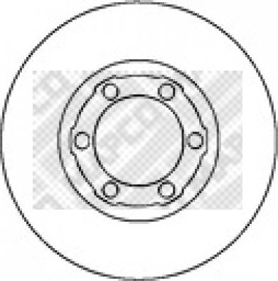 Mapco 15250 - Тормозной диск autosila-amz.com