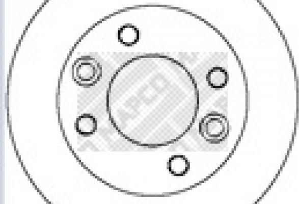 Mapco 15282 - Тормозной диск autosila-amz.com