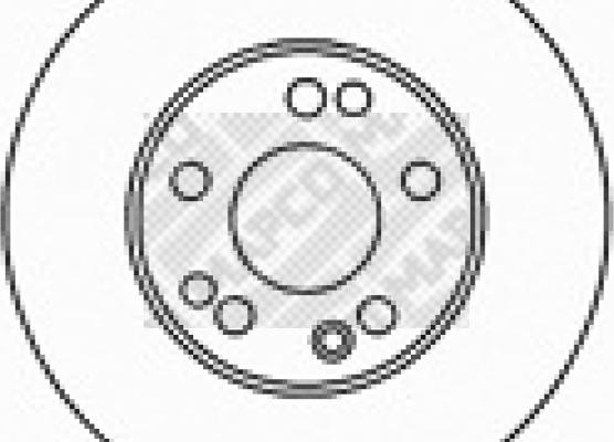 Mapco 15797 - Тормозной диск autosila-amz.com