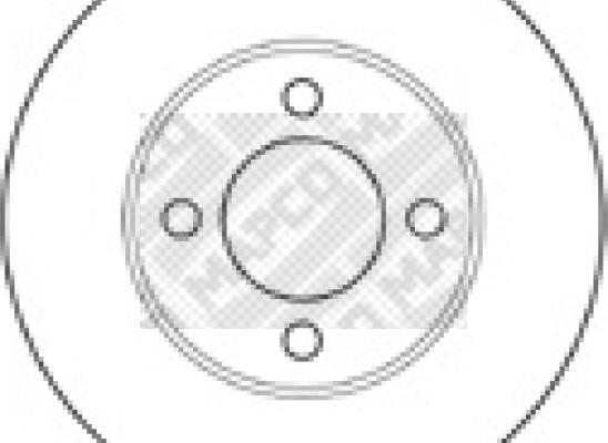 Mapco 15710 - Тормозной диск autosila-amz.com