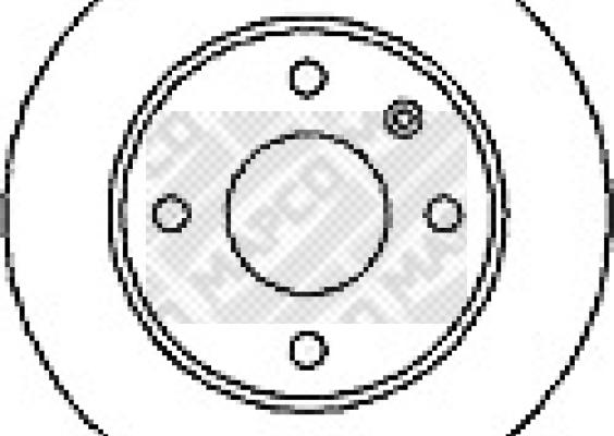 Mapco 15726 - Тормозной диск autosila-amz.com