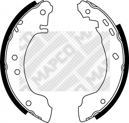 Mapco 8520 - Комплект тормозных колодок, барабанные autosila-amz.com