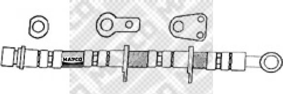 Mapco 3357 - Тормозной шланг autosila-amz.com