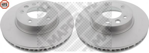 Mapco 25952/5HPS - Тормозной диск autosila-amz.com