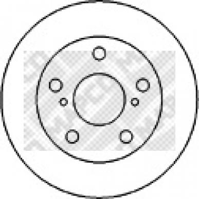 Mapco 25554 - Тормозной диск autosila-amz.com