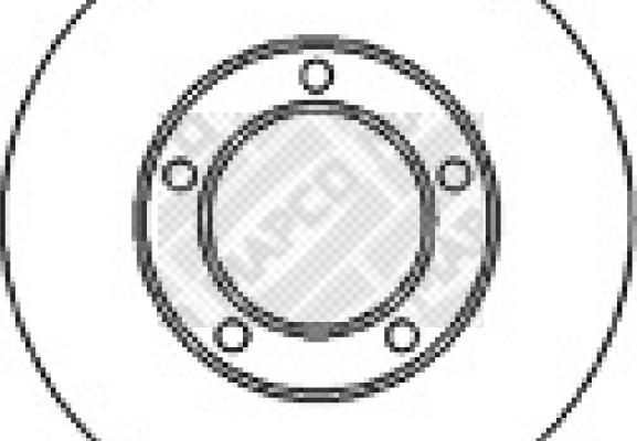 Mapco 25557 - Тормозной диск autosila-amz.com