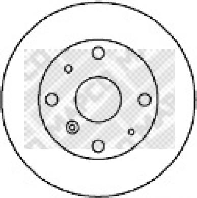 Mapco 25507 - Тормозной диск autosila-amz.com