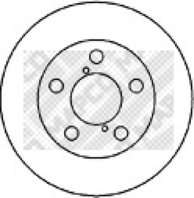 Mapco 25580 - Тормозной диск autosila-amz.com