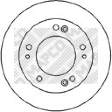 Mapco 25570 - Тормозной диск autosila-amz.com