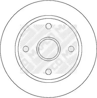 Mapco 25032 - Тормозной диск autosila-amz.com