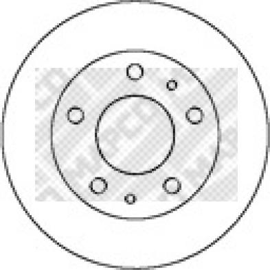 Mapco 25037 - Тормозной диск autosila-amz.com