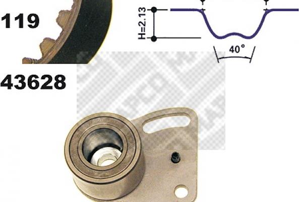 Mapco 23628 - Комплект зубчатого ремня ГРМ autosila-amz.com