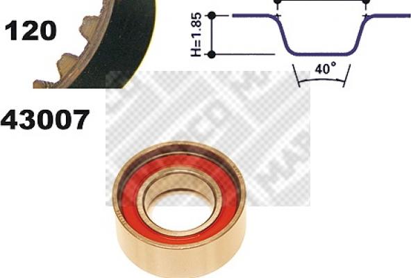 Mapco 23007 - Комплект зубчатого ремня ГРМ autosila-amz.com