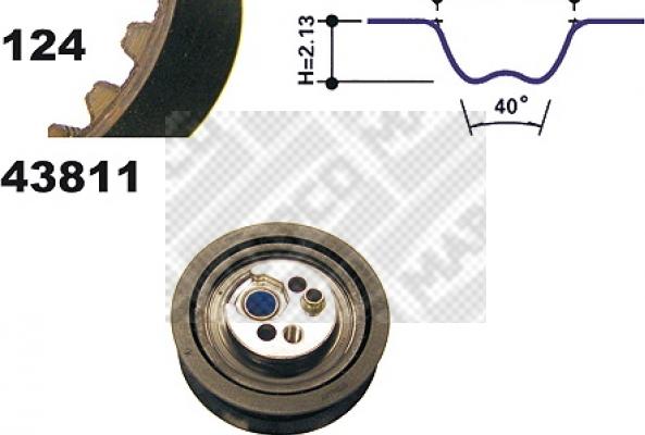 Mapco 23811 - Комплект зубчатого ремня ГРМ autosila-amz.com