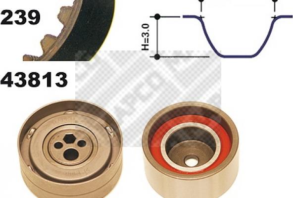 Mapco 23813 - Комплект зубчатого ремня ГРМ autosila-amz.com