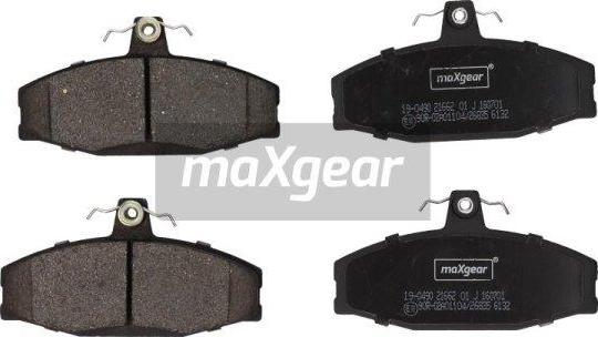 Maxgear 19-0490 - Тормозные колодки, дисковые, комплект autosila-amz.com