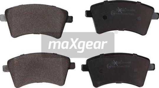 Maxgear 19-0899 - Тормозные колодки, дисковые, комплект autosila-amz.com